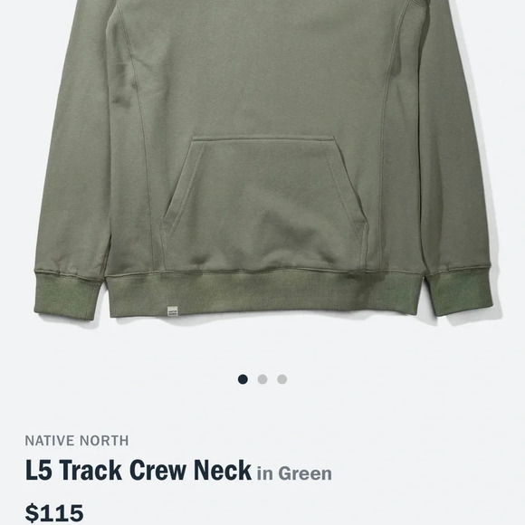 Native North L5 Track Crew Neck in Green - Picture 12 of 12